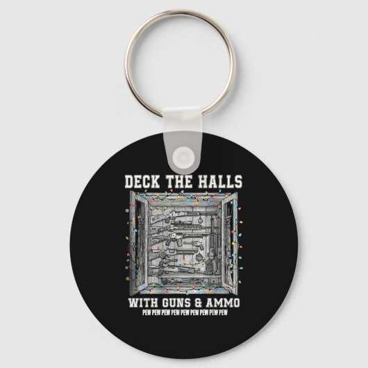 Deck The Halls With Guns & Ammo Sleutelhanger (Voorkant)