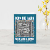 Deck The Halls With Guns And Ammo  Kaart (Gele Bloem)