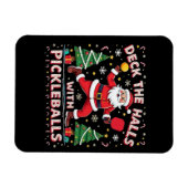 Deck The Halls With Pickleballs Magneet (Horizontaal)