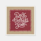 Deck the Halls Y'all Servet (Voorkant)