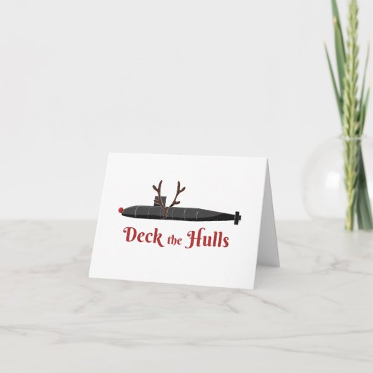 Deck the Hulls - Carte de rennes sous-marins (Devant)