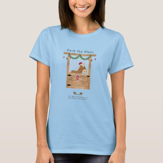 Deck the Stalls Women's Christmas Pony T-Shirt (Devant)