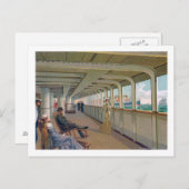 Deck Uitzicht van de lijn Patricia, Hamburg-Amerik Briefkaart (Voorkant / Achterkant)