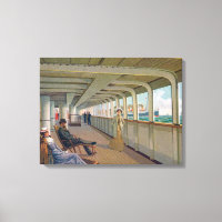 Deck Uitzicht van de lijn Patricia, Hamburg-Amerik