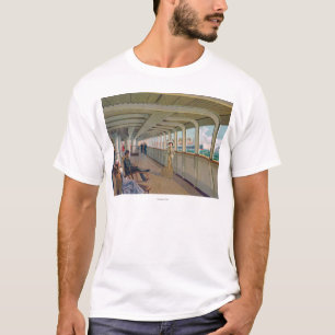 Deck Uitzicht van de lijn Patricia, Hamburg-Amerik T-shirt
