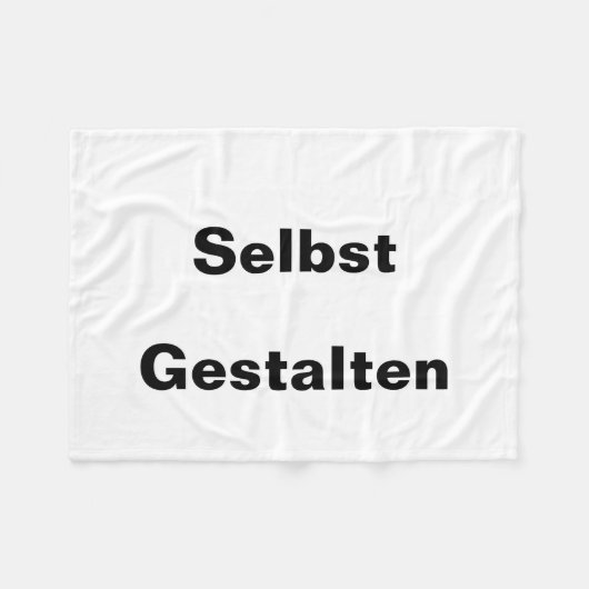 Decke Selbst Gestalten Fleece Deken (Voorkant (Horizontaal))