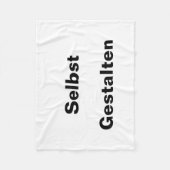 Decke Selbst Gestalten Fleece Deken (Voorkant)