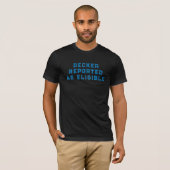 Decker gemeld als in aanmerking komend Football Qu T-shirt (Voorkant volledig)