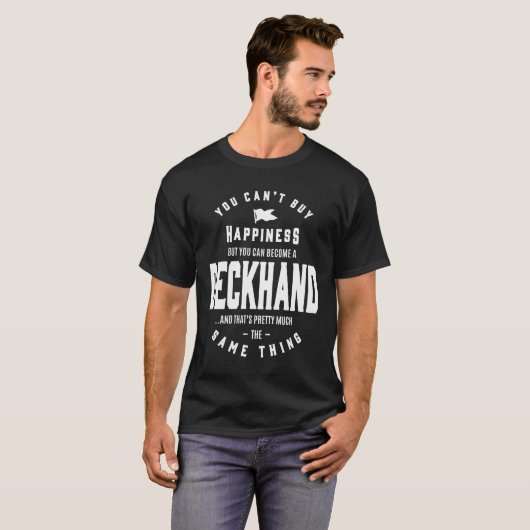 Deckhand Gift Funny Job Title T-shirt (Voorkant volledig)