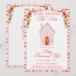 Decking New Halls Christmas Housewarming Kaart