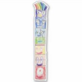 Declan's kleurrijke Totem Sticker (Voorkant)