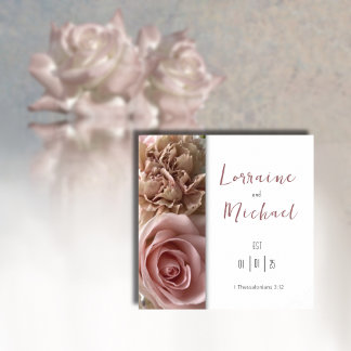 Déclaration d'amour rose pâle Poster Carré
