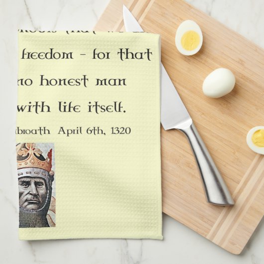 Déclaration d'Arbroath Robert la serviette de thé (Quart Plié)