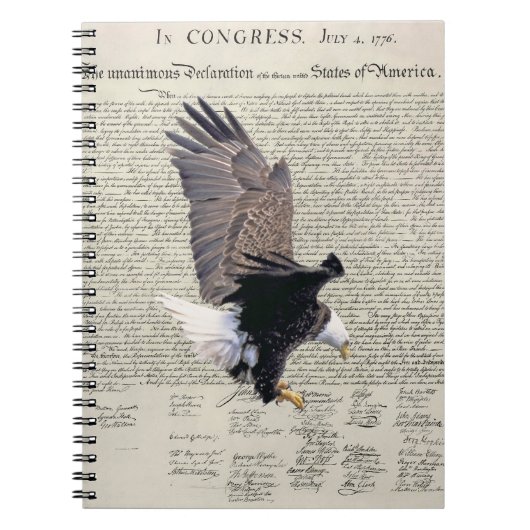 Déclaration d'indépendance Carnet d'aigle chauve (Devant)