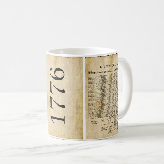 Déclaration d'indépendance Mug (Devant droit)