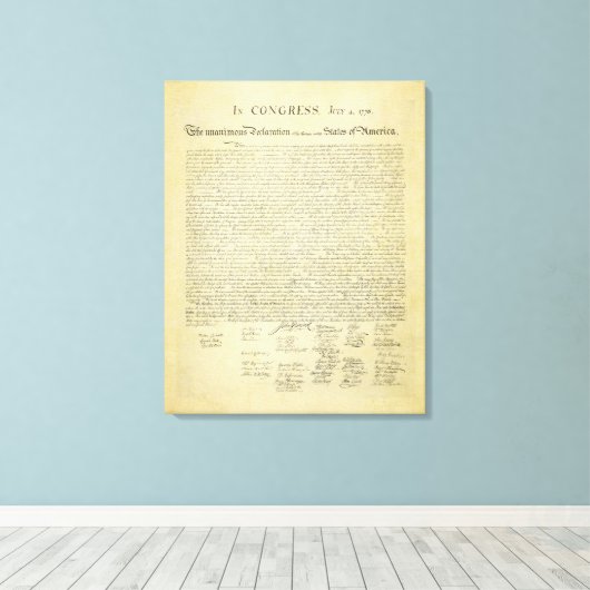 Déclaration d'indépendance toile Imprimer (Insitu (Plancher de Bois))
