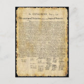 Declaration of Independence Briefkaart (Voorkant)