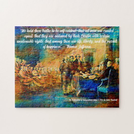 Declaration of Independence, July 4, 1776 Legpuzzel (Horizontaal)