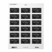 Déclenché | Étiquettes de adresse de vacances (Feuille entière)