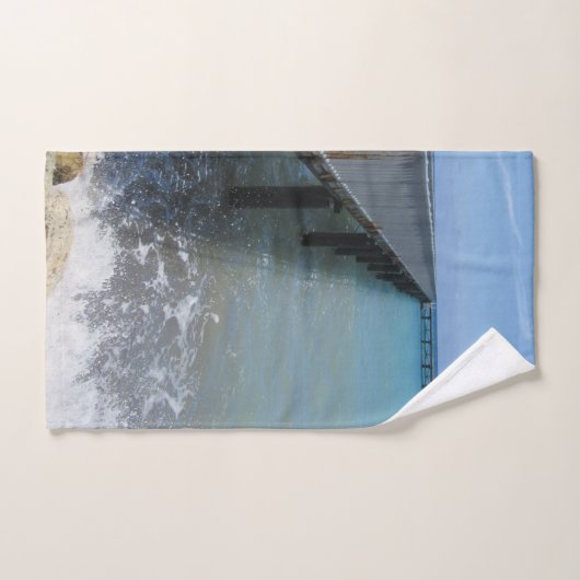 Déclencher des vagues sur la conception des quais (Serviette à main)