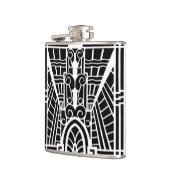 Deco Architecture Pattern, Black and White Heupfles (Links)