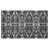Deco Architecture Pattern, Black and White Stof (Fat Quarter)