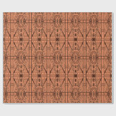 Deco Architecture Pattern, Copper and Brown Cadeaupapier (Vlak)