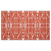 Deco Architecture Pattern, Mandarijns Oranje Stof (Fat Quarter)