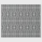 Deco Architecture Pattern, Silver Grey / Grey Cadeaupapier (Vlak)