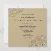 Deco Art Cream Heart Weddenschap Kaart (Achterkant)