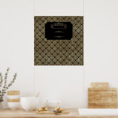 Déco Art Déco Noir Glam Gold (Cuisine)