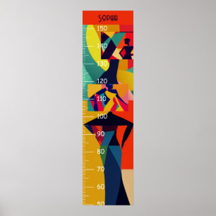Deco Art Figuur Groei Grafiek Poster