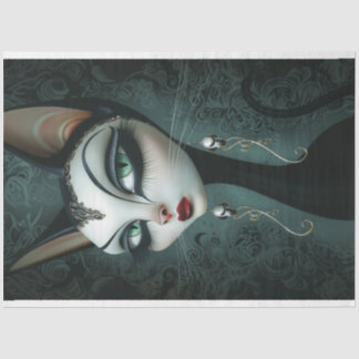 Deco Art Glamourous Cat Decoupage Tissuepapier