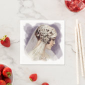 Deco  Bride Plum Servet (Insitu)