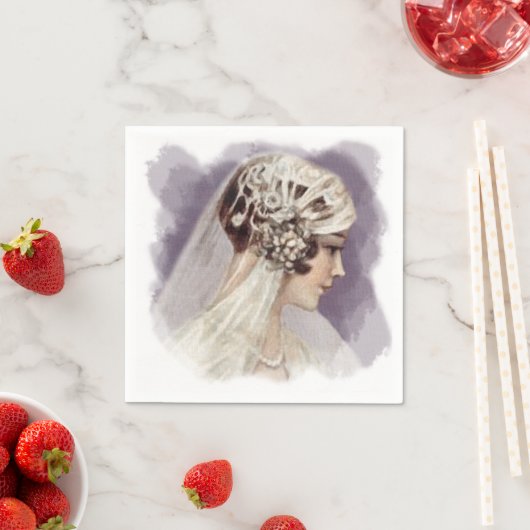 Deco  Bride Plum Servet (Insitu)