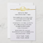 Deco Champagne viering uitnodiging (Achterkant)