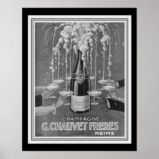 Déco Chauvet Frères Champagne Ad 16 x 20 (Devant)