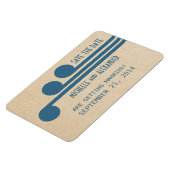 Deco Chic Save the Date Magnet, Blue Magneet (Linkerzijde)