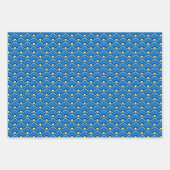 Deco Chinese Scallops, Red, Gold en Blue Inpakpapier Vel (Voorkant 3)