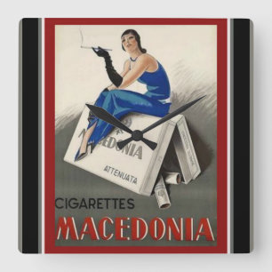  Deco Cigarette Ad Vierkante Klok