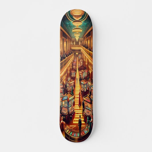 "Deco Cocktail Lounge Deck" Skateboard (Voorkant)
