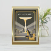 Deco Contemporary Gala Event 3 Uitnodiging (Staand voorkant)