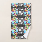 Déco Cubiste Géométrique Futuriste (Serviette à main)