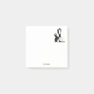 deco-dame met parels wit post-it® notes