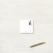 deco-dame met parels wit post-it® notes (Op bureau)