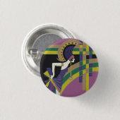 Deco Dancing Girl Badge Ronde Button 3,2 Cm (Voorkant /achterkant)