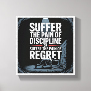 Déco de gym motivante - Souffrez la douleur de la