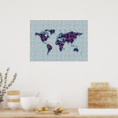déco de la carte du monde du puzzle (Cuisine)