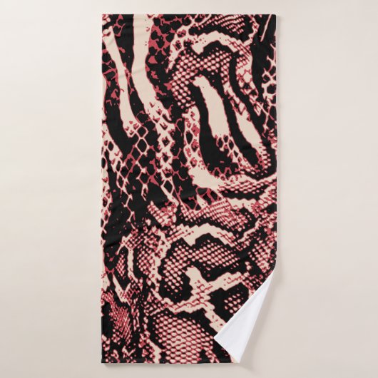 déco de la texture motif de serpent (Serviette de bain)