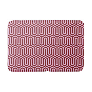 Deco Egyptian motif - burgundy and roze Badmat